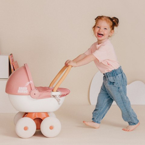SMOBY Baby Nurse Wózek Głęboki z Plastikowym Daszkiem