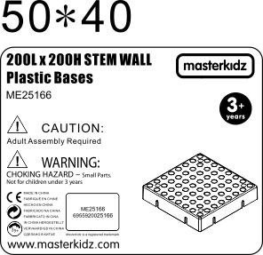 MASTERKIDZ Panel Ścienny Tablica Naukowa Kreatywna STEM 20x20 cm Bez Panelu Montażowego