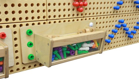 MASTERKIDZ Pojemnik Na Akcesoria Przezroczysta Ścianka - Tablica Naukowo-Edukacyjna STEM