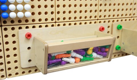 MASTERKIDZ Pojemnik Na Akcesoria Przezroczysta Ścianka - Tablica Naukowo-Edukacyjna STEM