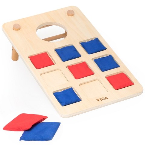 Viga Gra Zręcznościowa 2w1 Kółko i Krzyżyk + Cornhole - Rzut Do celu