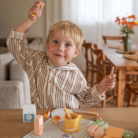 TOOKY TOY Zestaw Piknikowy Owoce do Krojenia Zestaw Śniadaniow