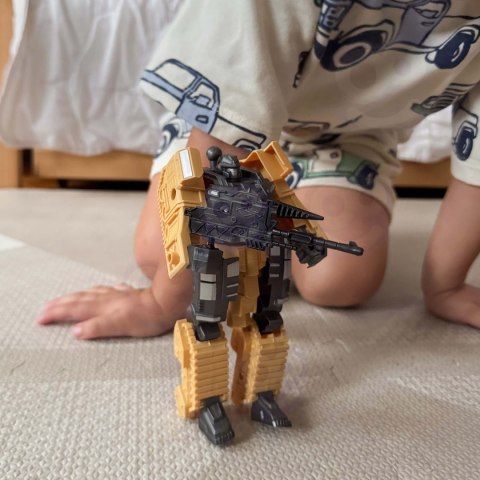 WOOPIE Zestaw 3w1 Robot Transformujący Czołg i Wyrzutnia na Strzałki Brązowy