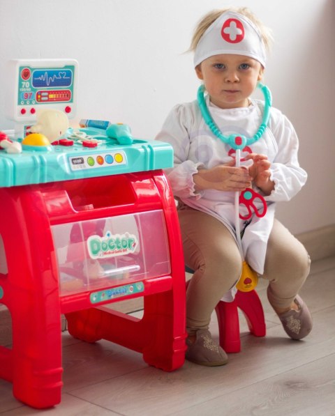 Woopie WOOPIE Gabinet Małego Lekarza Doktora Światło Dźwięk + 22 akc