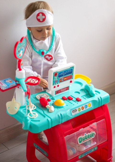 Woopie WOOPIE Gabinet Małego Lekarza Doktora Światło Dźwięk + 22 akc