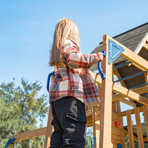 AXI AXI Mitch play tower - Duży Plac Zabaw Drewniany Zjeżdżalnia Hustawki Ścianka Wspinaczkowa + Wieża