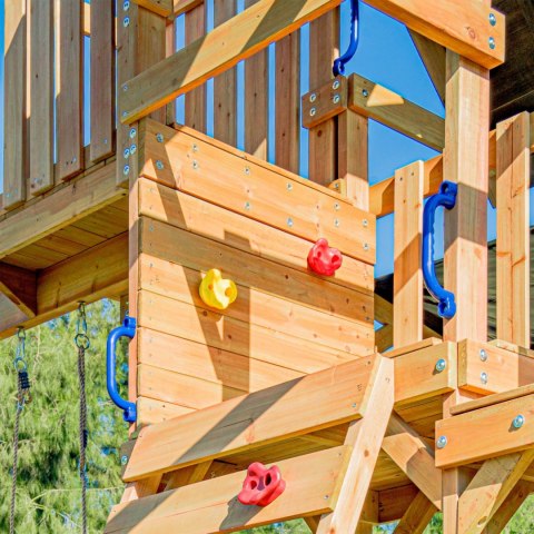 AXI AXI Mitch play tower - Duży Plac Zabaw Drewniany Zjeżdżalnia Hustawki Ścianka Wspinaczkowa + Wieża