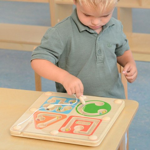 Masterkidz MASTERKIDZ Drewniany Labirynt Magnetyczny Montessori Pisanie i Motoryka