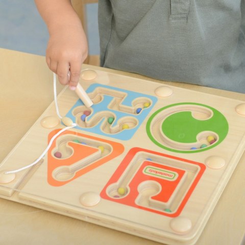 Masterkidz MASTERKIDZ Drewniany Labirynt Magnetyczny Montessori Pisanie i Motoryka