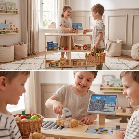 Viga Toys VIGA Drewniana Kasa Sklepowa