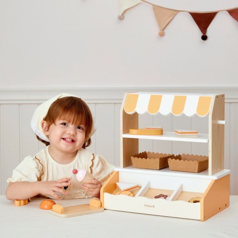 Viga Toys VIGA Drewniana Mini Piekarnia Sklepik Stragan z Wypiekami 16el.