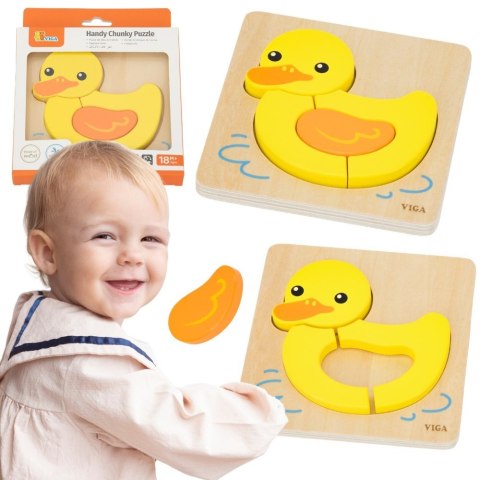 Viga Toys VIGA Drewniane Puzzle - Urocza Kaczuszka