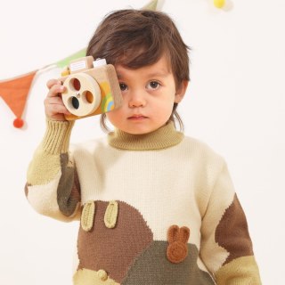 Viga Toys VIGA Drewniany Aparat Fotograficzny -Kolory i Dźwięk