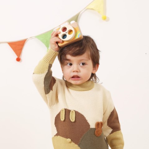 Viga Toys VIGA Drewniany Aparat Fotograficzny -Kolory i Dźwięk