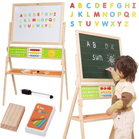 Viga Toys VIGA Duża Tablica Edukacyjna 2w1