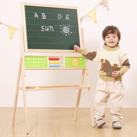 Viga Toys VIGA Duża Tablica Edukacyjna 2w1