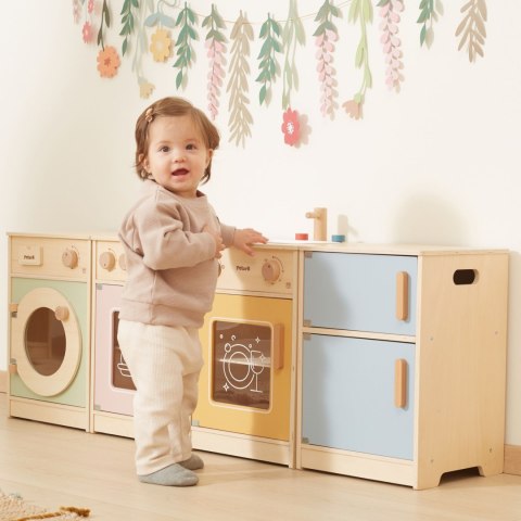 Viga Toys VIGA PolarB Drewniany Zestaw Kuchenny XL Pralka Kuchenka Zmywarka