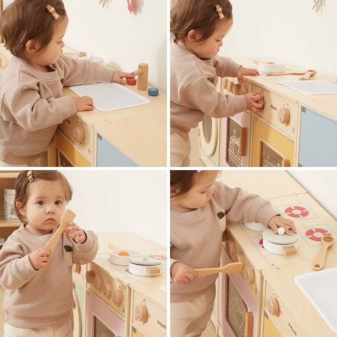 Viga Toys VIGA PolarB Drewniany Zestaw Kuchenny XL Pralka Kuchenka Zmywarka