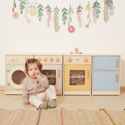 Viga Toys VIGA PolarB Drewniany Zestaw Kuchenny XL Pralka Kuchenka Zmywarka