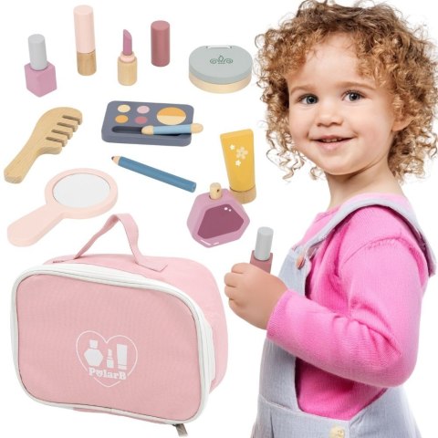 Viga Toys VIGA PolarB Drewniany Zestaw do Makijażu Kosmetyczka Dla Dziewczynki Prezent
