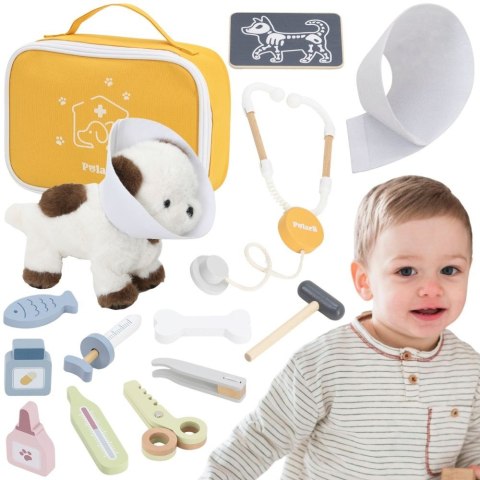 Viga Toys VIGA PolarB Zestaw do pielęgnacji zwierząt - Mały Weterynarz