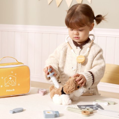 Viga Toys VIGA PolarB Zestaw do pielęgnacji zwierząt - Mały Weterynarz