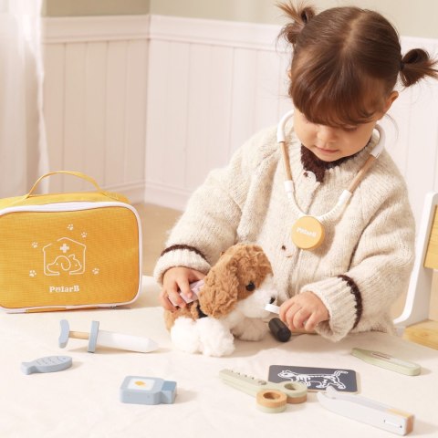 Viga Toys VIGA PolarB Zestaw do pielęgnacji zwierząt - Mały Weterynarz