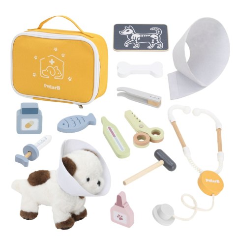 Viga Toys VIGA PolarB Zestaw do pielęgnacji zwierząt - Mały Weterynarz