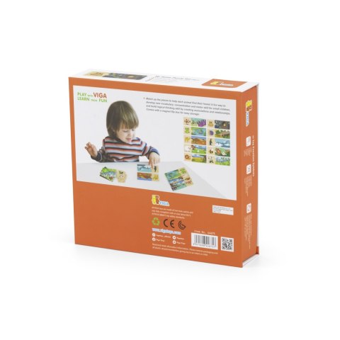 Viga Toys VIGA Puzzle Logiczne ze Zwierzętami Układanka