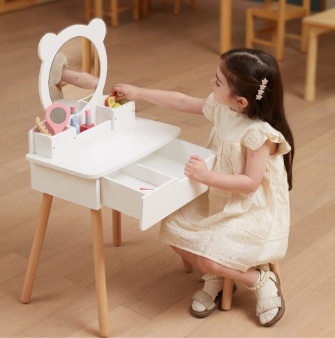 Viga Toys VIGA Zestaw Biała Toaletka + Akcesoria Jak z Salonu