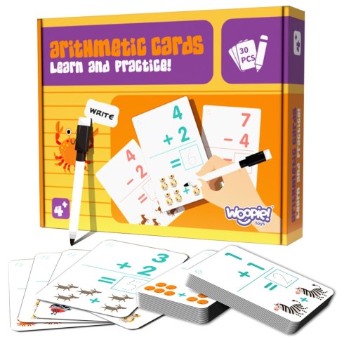 Woopie WOOPIE Karty Edukacyjne Fiszki Do Nauki Liczenia