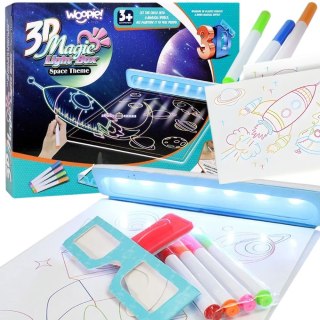 Woopie WOOPIE Magiczna Tablica 3D Podświetlenie LED do Rysowania