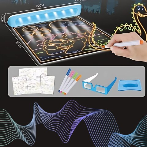 Woopie WOOPIE Magiczna Tablica 3D Podświetlenie LED do Rysowania