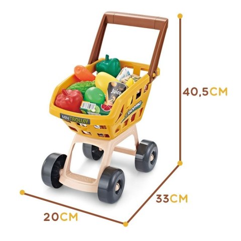 Woopie WOOPIE Sklep Supermarket z Wózkiem Waga Kasa Skaner + 48 Akc.