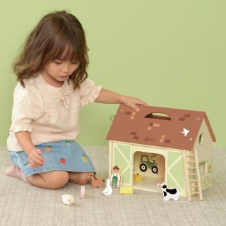 Classic World CLASSIC WORLD Drewniany Domek Farma Vintage Zestaw Figurek 17 el.