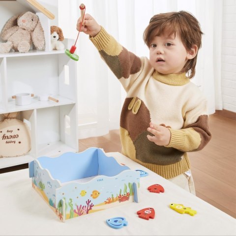 Viga Toys VIGA Drewniana Gra Magnetyczna Wędkowanie - Nauka i Zabawa w Jednym