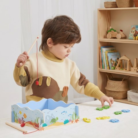 Viga Toys VIGA Drewniana Gra Magnetyczna Wędkowanie - Nauka i Zabawa w Jednym