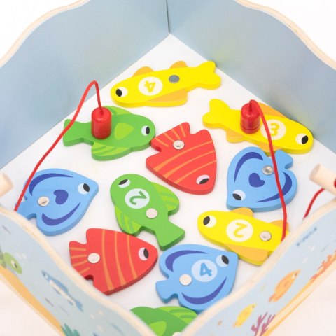 Viga Toys VIGA Drewniana Gra Magnetyczna Wędkowanie - Nauka i Zabawa w Jednym