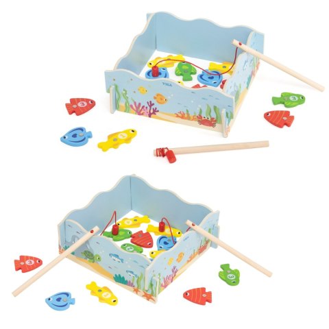 Viga Toys VIGA Drewniana Gra Magnetyczna Wędkowanie - Nauka i Zabawa w Jednym