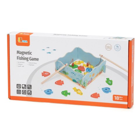 Viga Toys VIGA Drewniana Gra Magnetyczna Wędkowanie - Nauka i Zabawa w Jednym