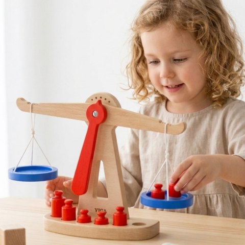 Viga Toys VIGA Drewniana Waga Sklepowa Równoważna Certyfikat FSC
