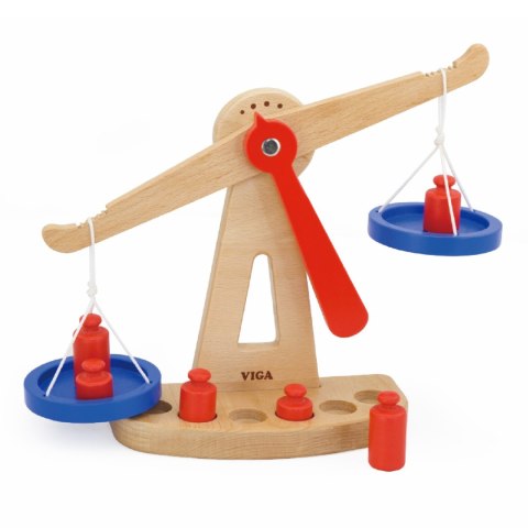 Viga Toys VIGA Drewniana Waga Sklepowa Równoważna Certyfikat FSC