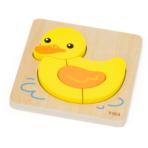 Viga Toys VIGA Drewniane Puzzle - Urocza Kaczuszka