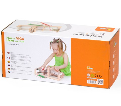 Viga Toys VIGA Krosno Tkackie Warsztat Tkacki Drewniany Certyfikat FSC