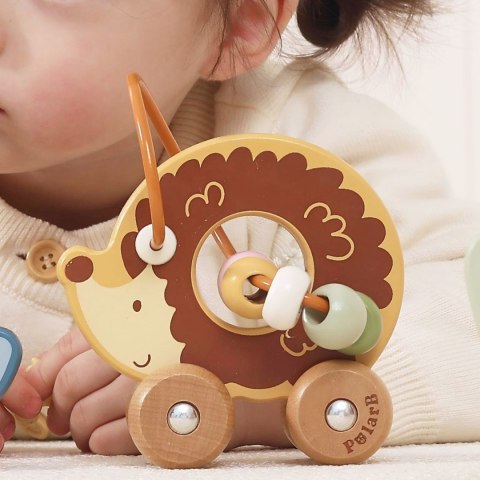 Viga Toys VIGA Labirynt koralikowy na kółkach - Jeż 12M+