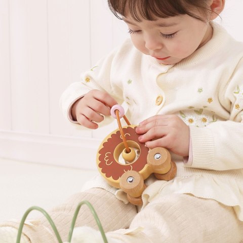 Viga Toys VIGA Labirynt koralikowy na kółkach - Jeż 12M+