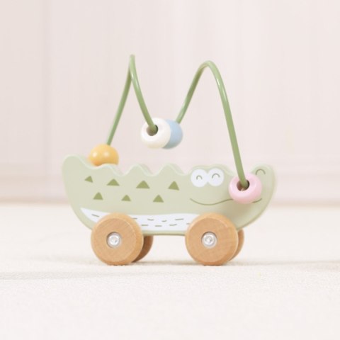 Viga Toys VIGA Labirynt koralikowy na kółkach - Krokodyl 12M+