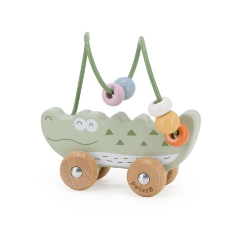Viga Toys VIGA Labirynt koralikowy na kółkach - Krokodyl 12M+