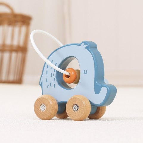 Viga Toys VIGA Labirynt koralikowy na kółkach - Słoń 12M+