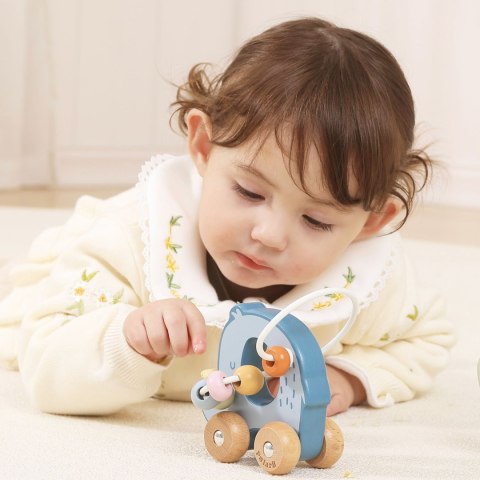 Viga Toys VIGA Labirynt koralikowy na kółkach - Słoń 12M+